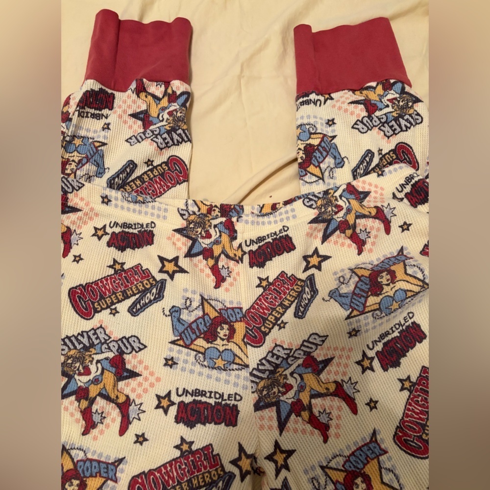 Roper Cowgirl Cuties Retro Horse Print Pajama Set M/L - Picture 4 of 10